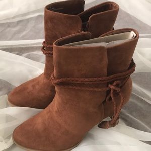 NWT SUEDE BOOTIES!! SUPER CUTE!! Size 9